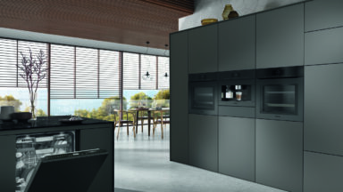 Obsidian black kitchen appliances