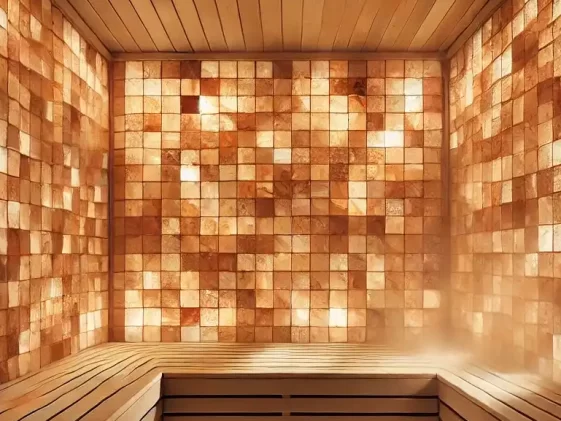 salt bricks and saunas