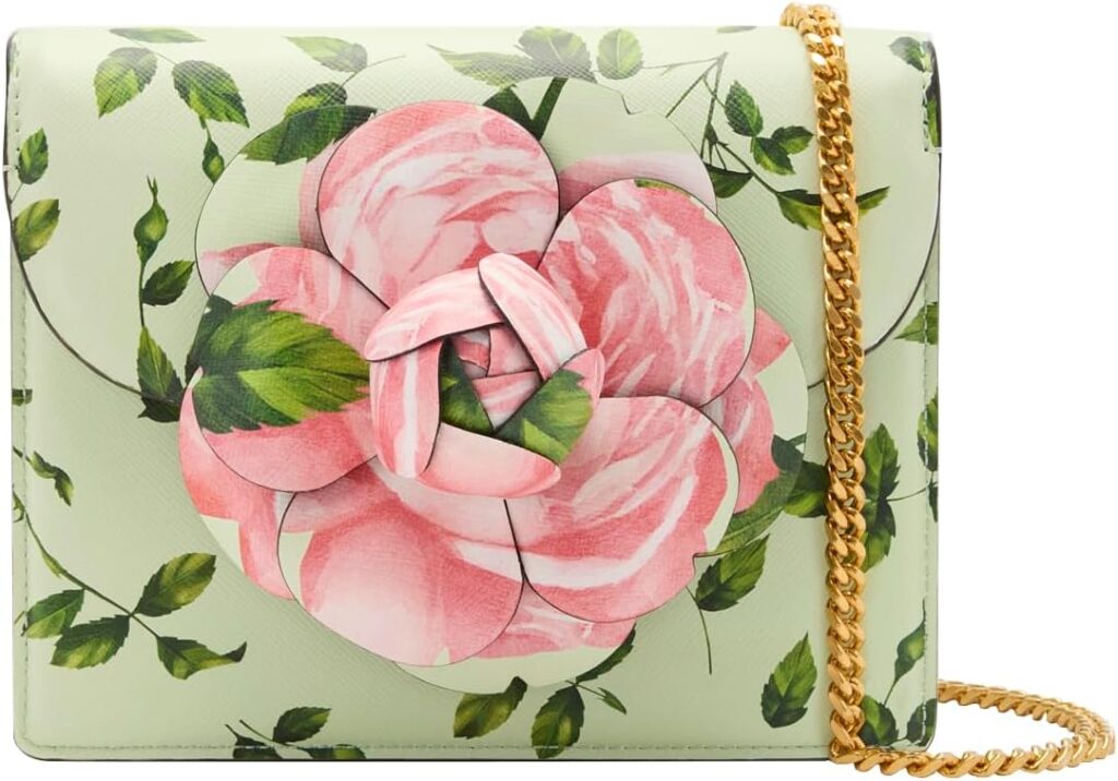 Oscar de la Renta English Rose Printed Mini TRO Bag