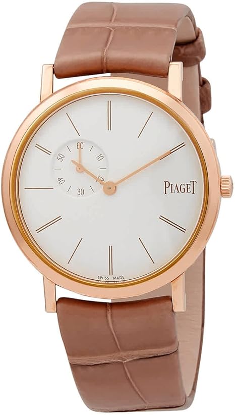 Piaget Altiplano White Dial 18kt Rose Gold Men