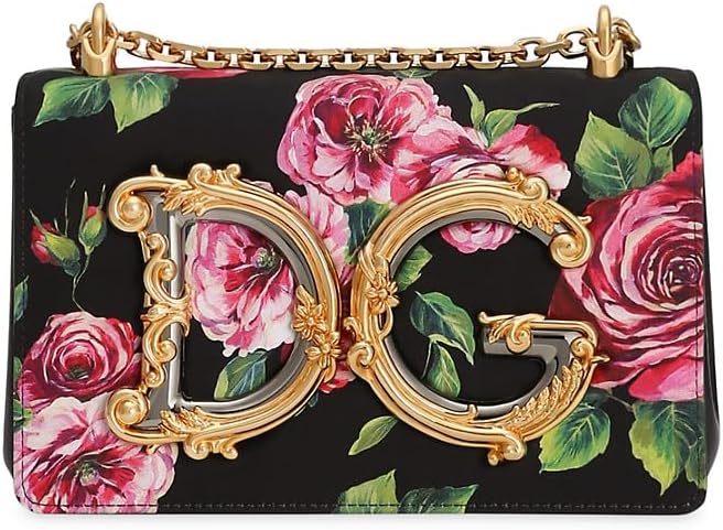 Dolce&Gabbana DG Girls Floral Satin Shoulder Bag