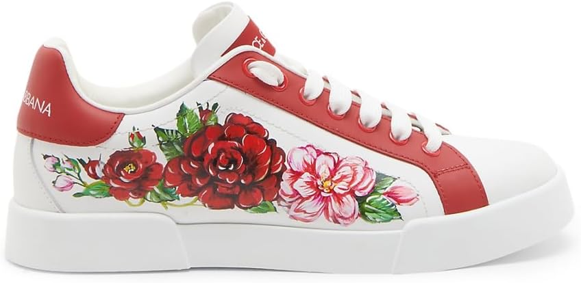 Dolce&Gabbana Roses Leather Sneaker