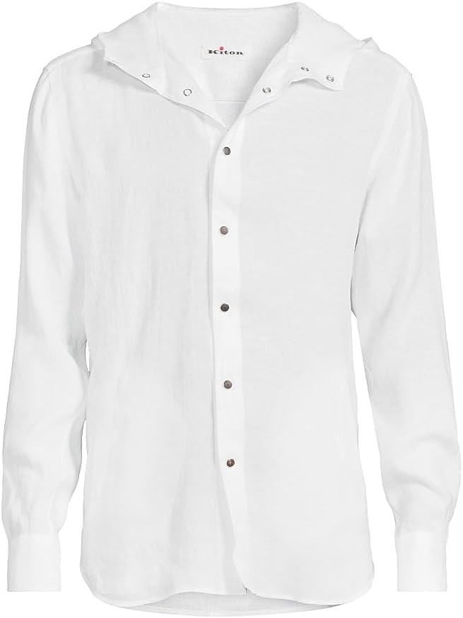 Kiton Mariano Hooded Linen Shirt