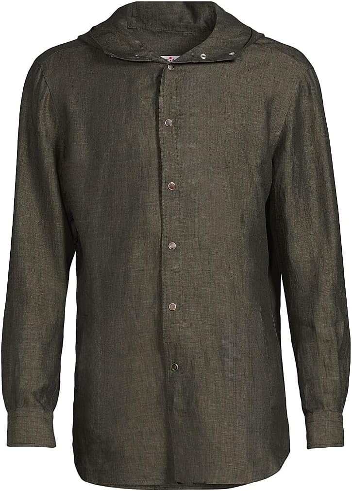 Kiton Mariano Hooded Linen Shirt