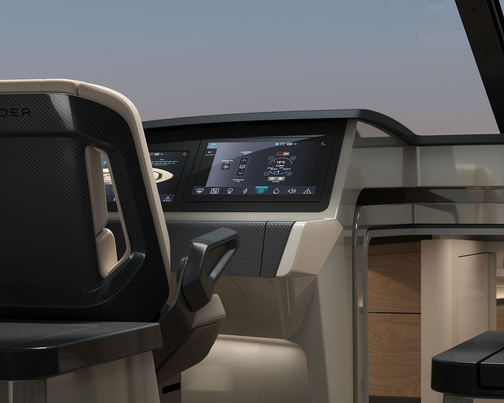 Wajer 55 luxury yacht, dashboard and tech