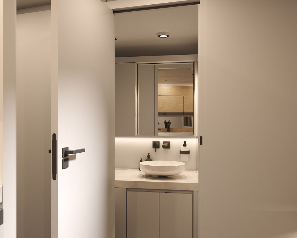 Wajer 55 luxury yacht, interior bathroom