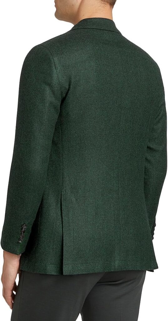 Kiton Cashmere Single-Breasted Sports Jacket – Green