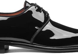 Santoni Footware Patent Leather Dress Shoes