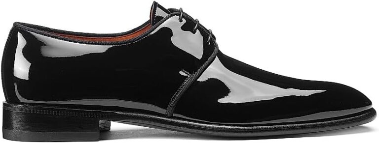 Santoni Footware Patent Leather Dress Shoes