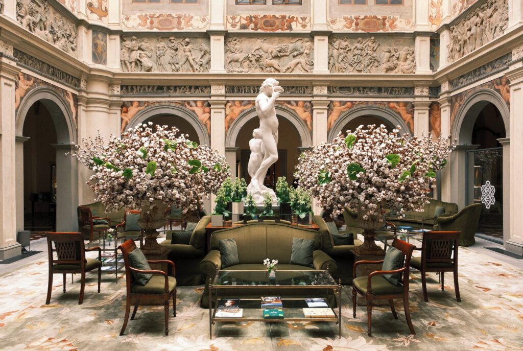 Private garden at Four Seasons Hotel Firenze.