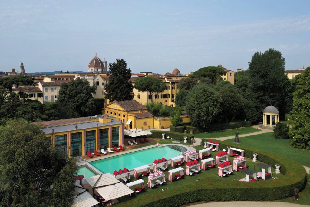 Seasonal outdoor pool at Four Seasons Hotel Firenze.