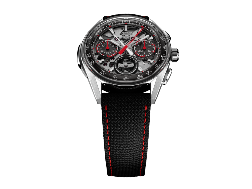 TAG Heuer Carrera Split-Seconds Chronograph 42mm titanium case glassbox crystal
