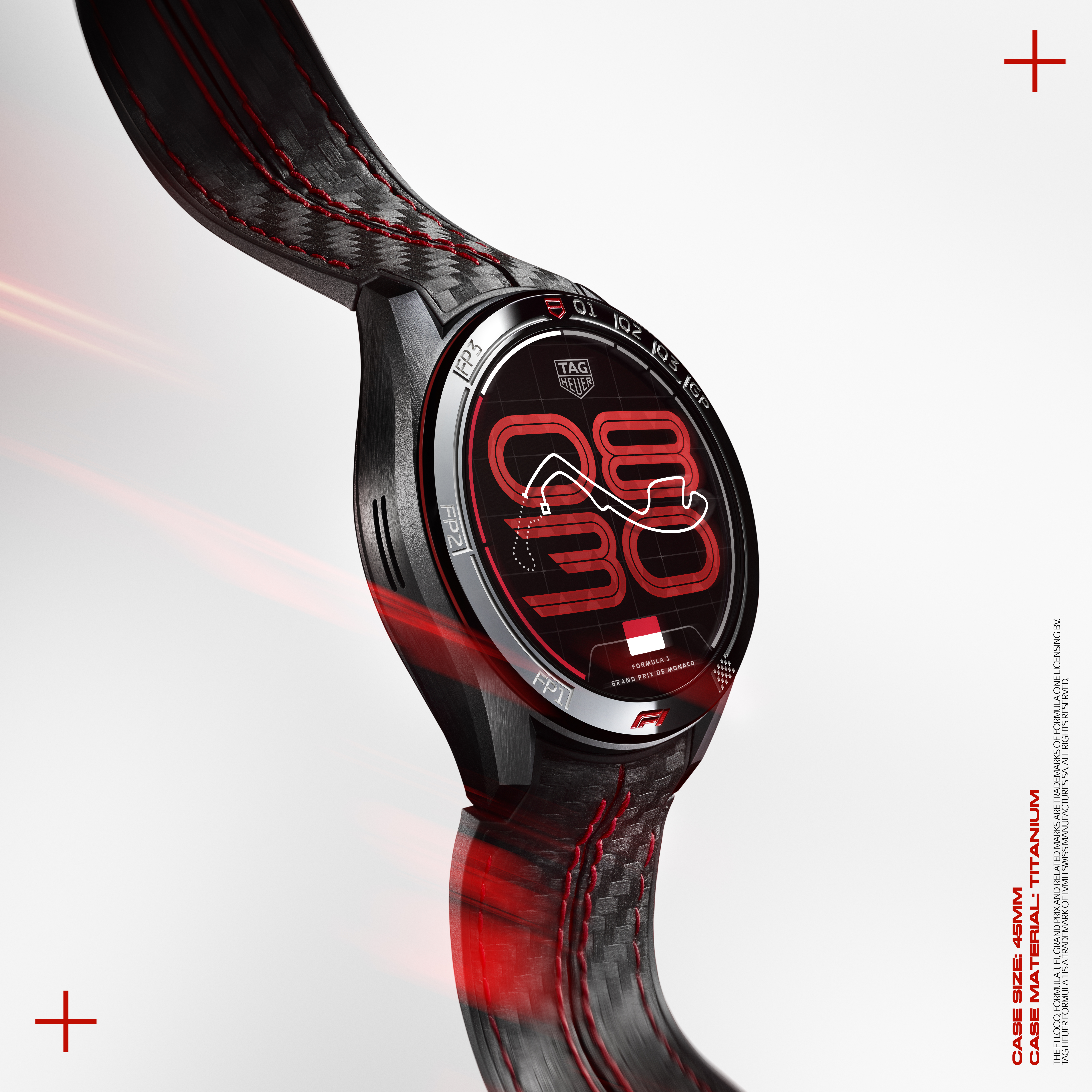 TAG Heuer Connected Calibre E5 45mm x Formula 1